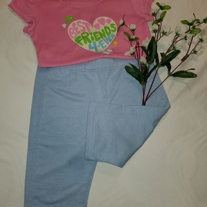 Girl set of two short and shirt